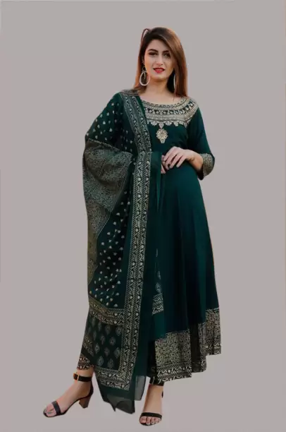 Women Printed Anarkali Kurta